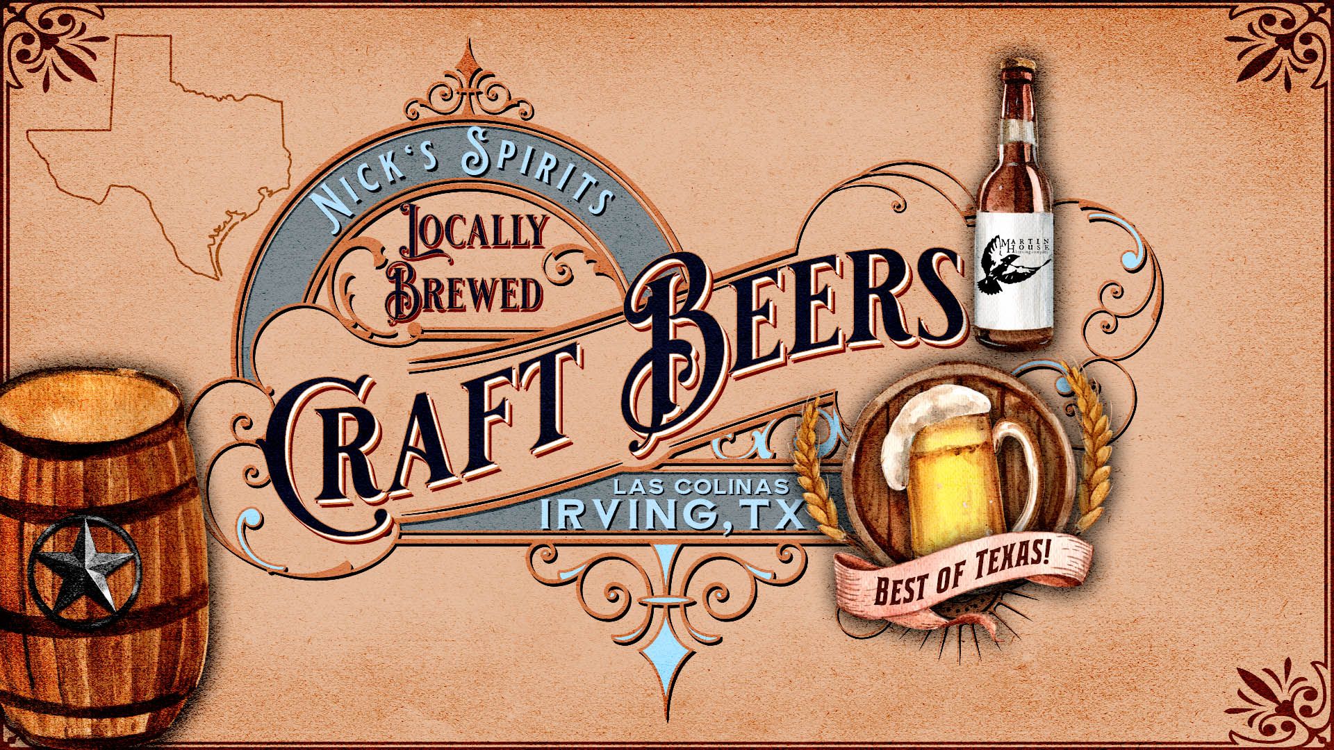 Locally Brewed Craft Beers by Nick's Spirits